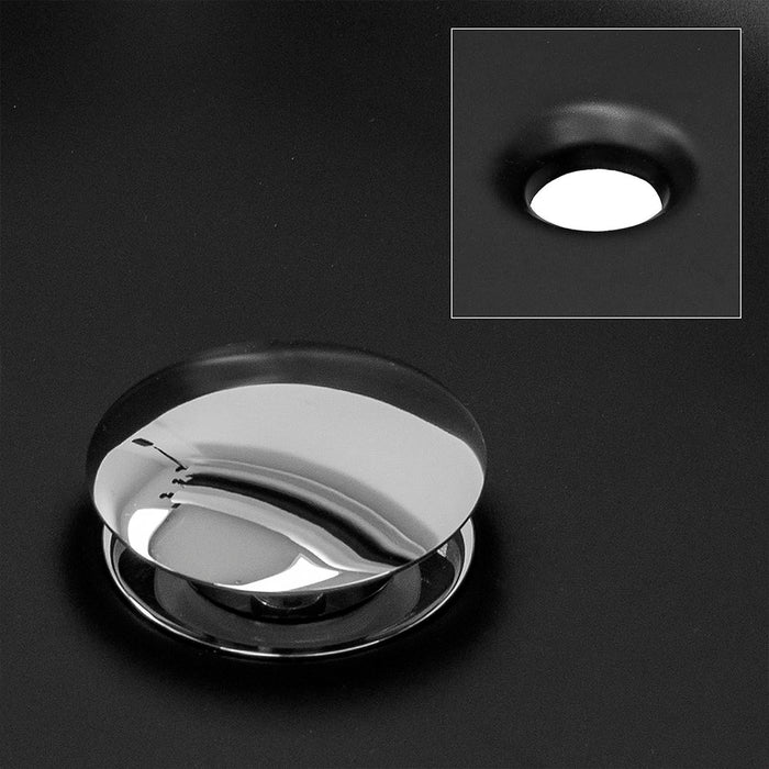 LLAVISAN 509094 Sink Above-counter Round 35X35X11 Black