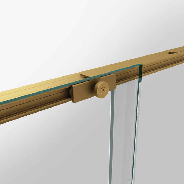 GME TWENTY Mampara Angular Ducha 2F+2C Oro Transparente