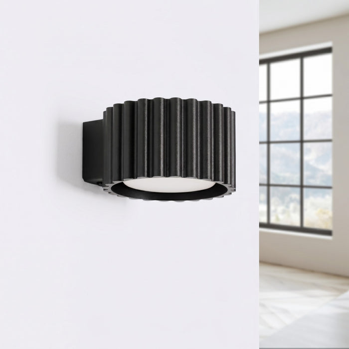 SOLLUX SL.2613 Aplique de pared AURA negro Gx53