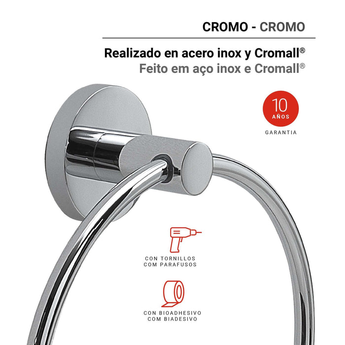 GEDY FP701300100 FELCE PLUS Toallero Argolla Cromo