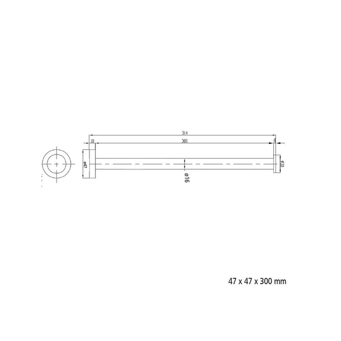 SALGAR 14703 RHIN Hotel Towel Rack Chrome