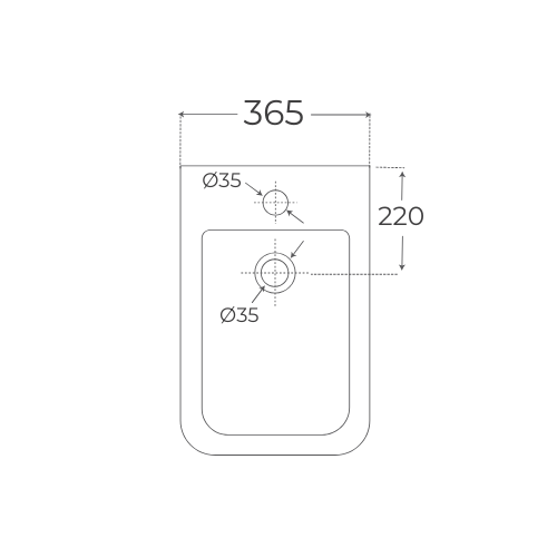 FOSSIL NATURA 02655 VENECIA White Bidet