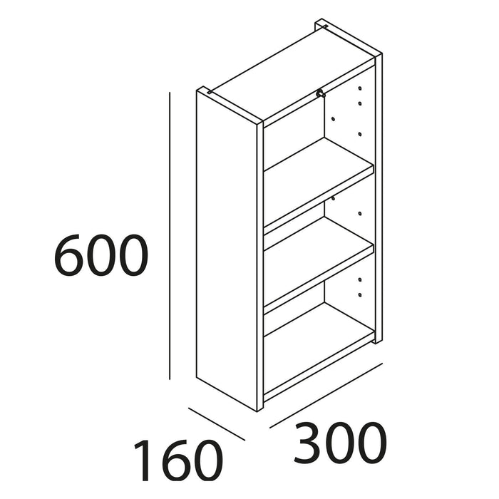 SALGAR 112578 INFINITY Armario Colgar 1 Puerta 30x60 Color Nogal Maya