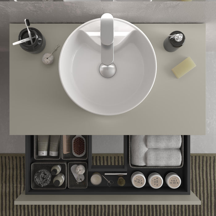 SALGAR 122345 BEQUIA Mueble de Baño Porcelana 120cm Gris mate