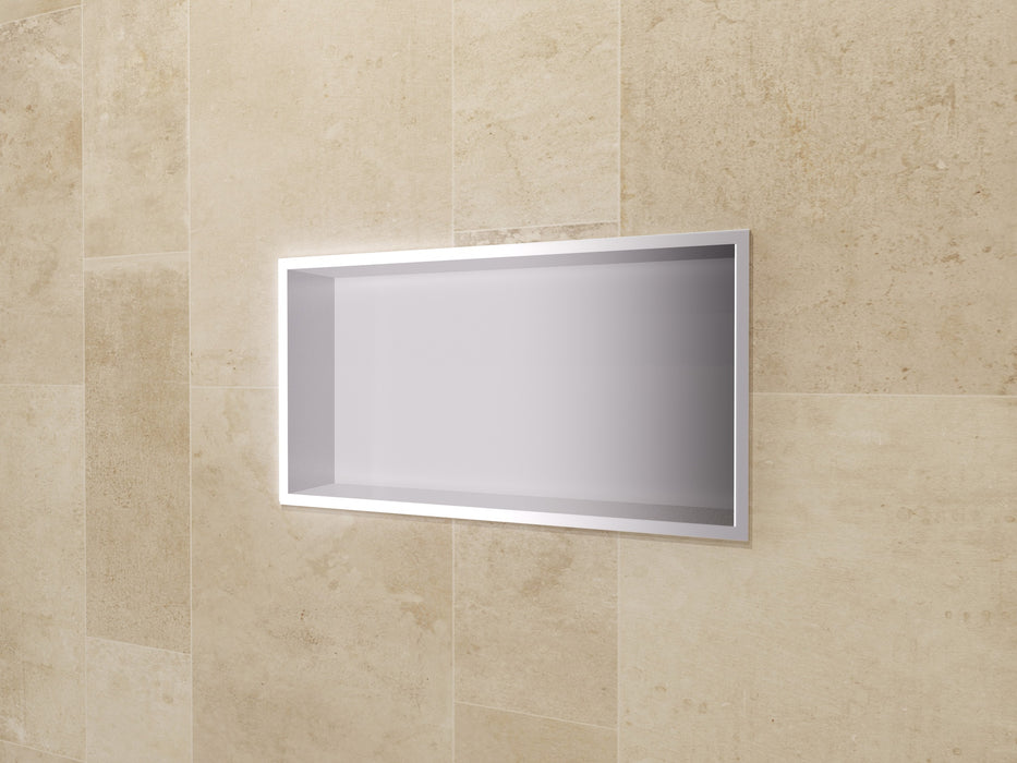 MEDIMEX HOR002/NQ PACIFIC Hornacina 63x33 Níquel Cepillado