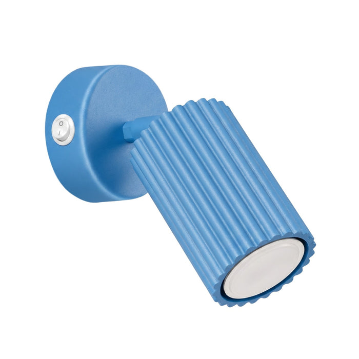 SOLLUX SL.2377 Aplique de pared KARBON azur con interruptor