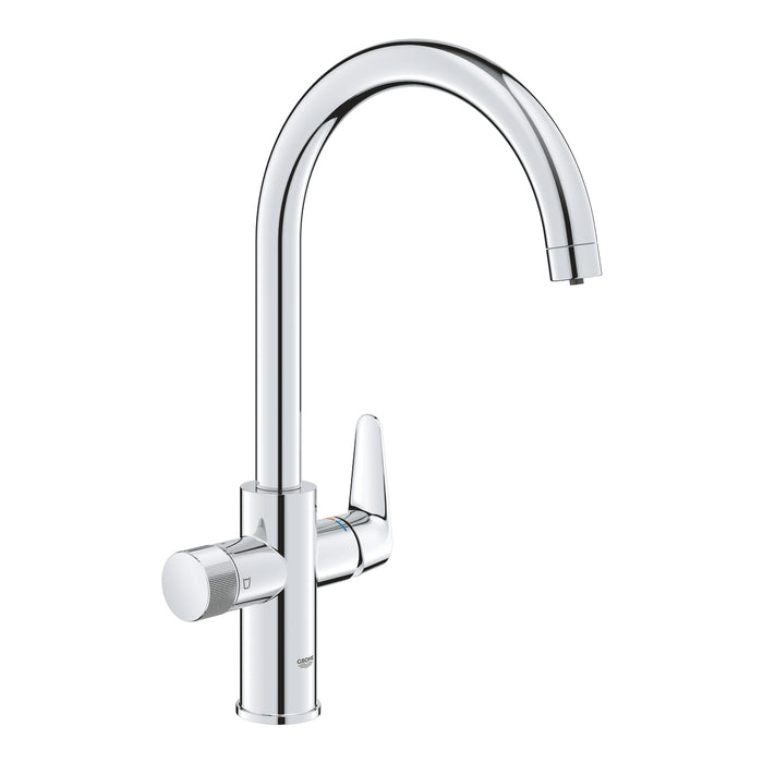 GROHE 30 580 000  BLUE Pure BauCurve Monomando de fregadero para sistemas de filtrado de agua cromo