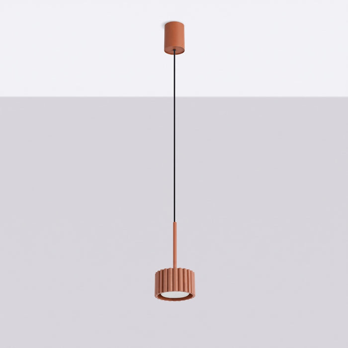SOLLUX SL.2680 Lámpara colgante AURA 1 ocre rojo Gx53