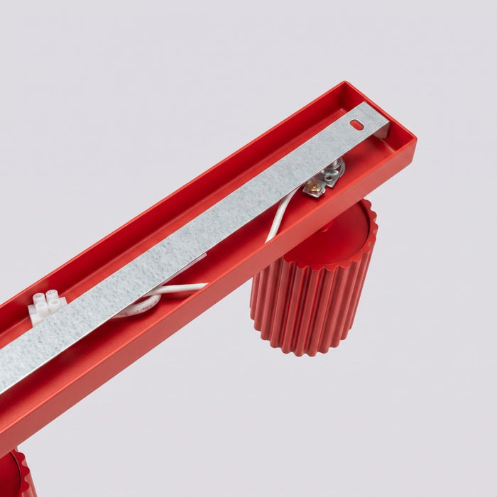 SOLLUX SL.2368 Plafón KARBON 4L rojo