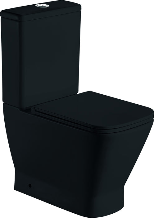 AQUORE 388793 RHODAS Pack Inodoro BTW Negro Mate