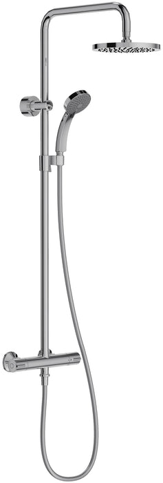 Jacob Delafon E45716-CP JULY Columna de ducha termostática cabeza redonda