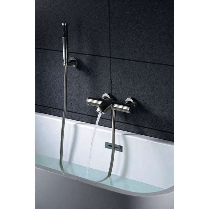 IMEX BDK034-4 MOSCÚ Grifo Termostático Bañera y Ducha Con Equipo Acero s.316