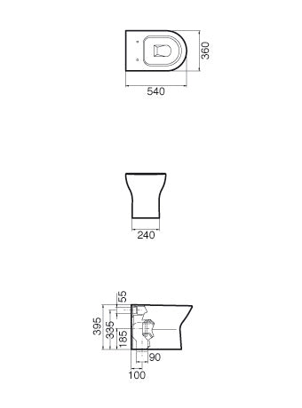 SANITANA NEXO High Tank Toilet BTW White