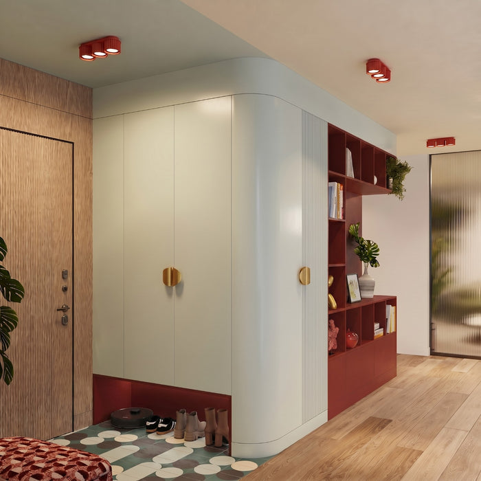 SOLLUX SL.2641 Plafón AURA 3 rojo Gx53