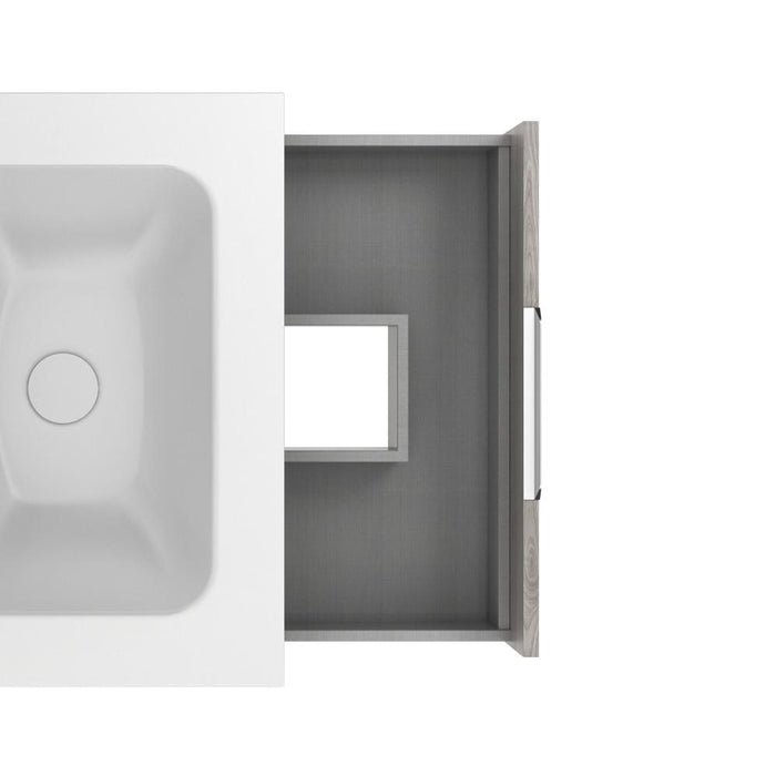 AMIZUVA C0073830 SUKI Complete Set 2 Drawers 60 Sanded Gray