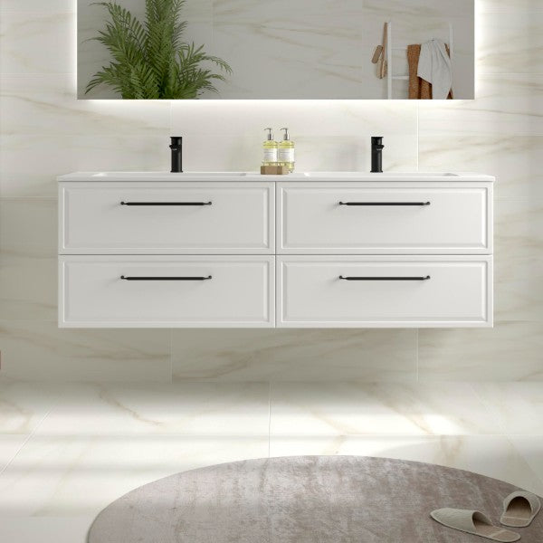 SALGAR 121805 RUNA Mueble+Lavabo VILNA 160cm Blanco Mate