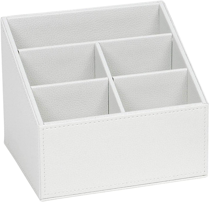 ANDREA HOUSE AX62315 White Leather Remote Control Effect Holder