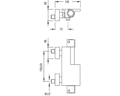 RAMONSOLER 2639 S AROLA Grifo Termostático Bañera Sin Equipo Ducha