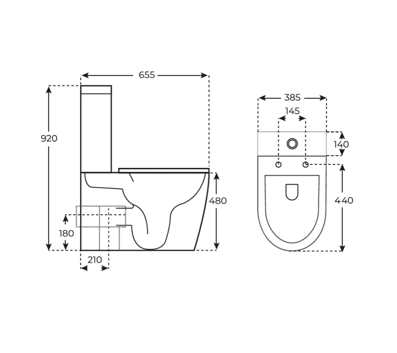 FOSSIL NATURA 03744 JENA Complete Toilet Rimless PMR White Glossy