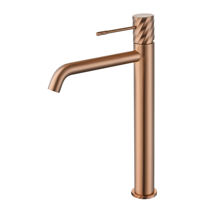 IMEX BDB063-3ORC BLESS-PALAU Monomando Lavabo Alto Oro Rosa Cepillado