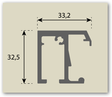 PROFILTEK SALMA Sliding Screen Silver Bright Profile Transparent Glass
