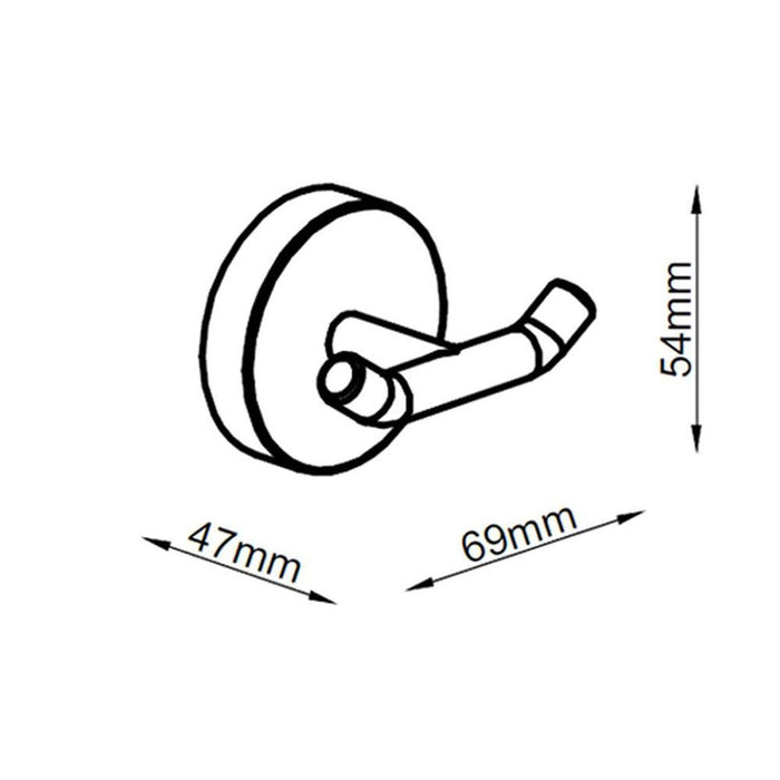 OXEN 324654 MEDINA Percha Acero Inoxidable