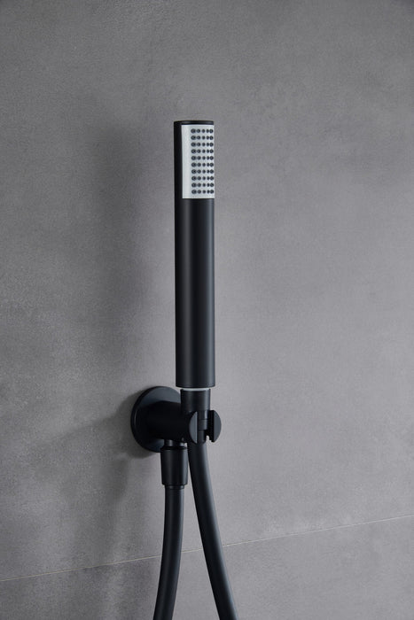 IMEX GPM039/NG MONZA Conjunto Grifo Ducha Monomando Empotrado Negro Mate