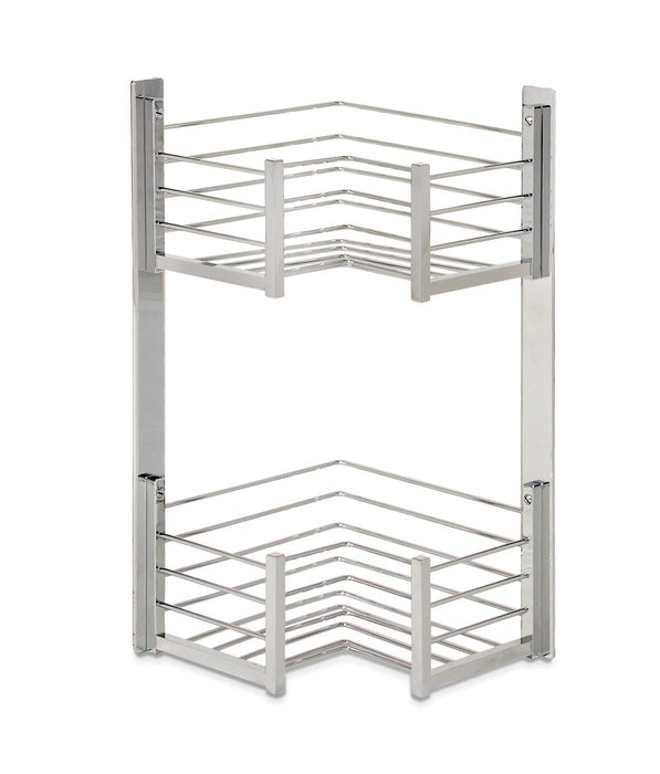 BELTRAN 4021 DELUXE Double Corner Soap Dish L Chrome