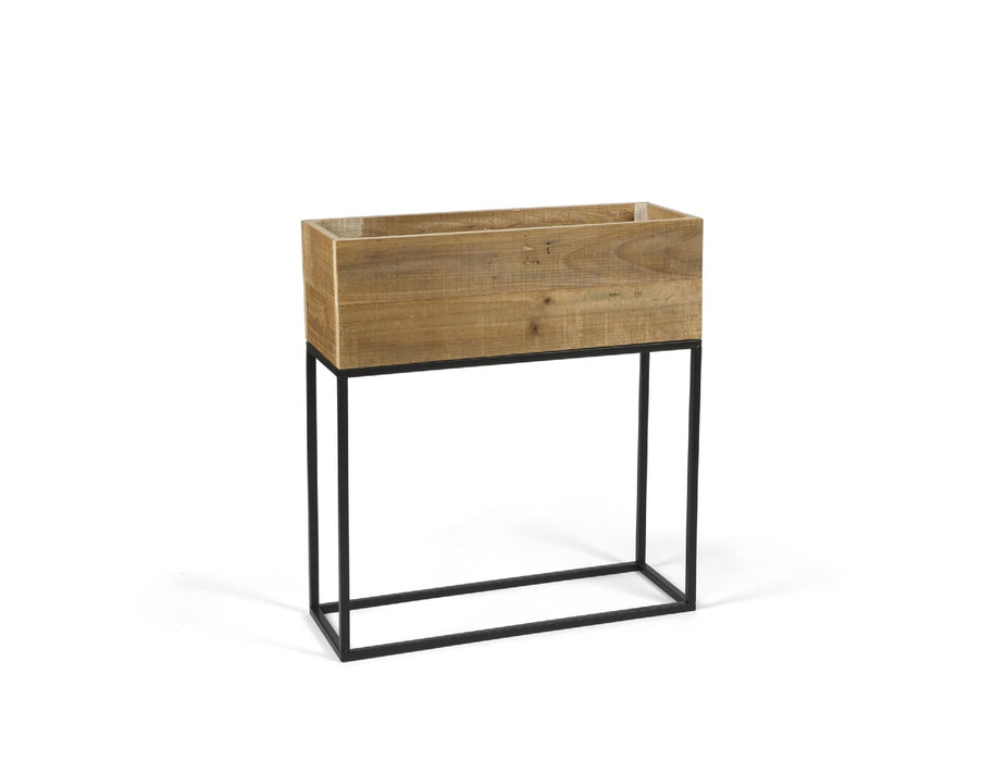 ANDREA HOUSE AX21017 Macetero Madera Reciclado 55x21x60,5 cm