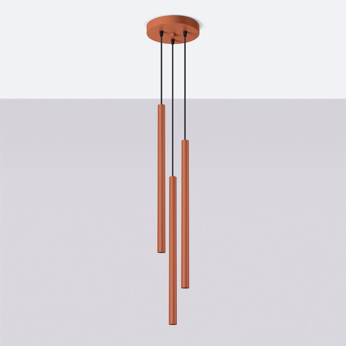 SOLLUX SL.1527 Lámpara colgante PASTELO 3P rojo ocre ocre rojo