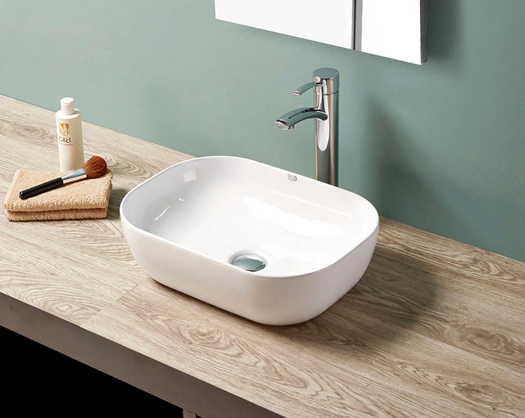 BhD 7027 LEÓN Rectangular Sink Above Countertop