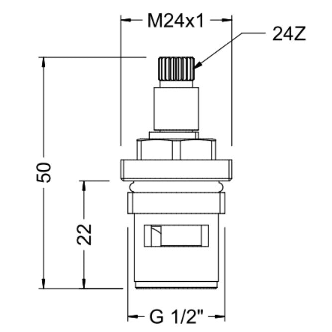 GENEBRE 68995 09 NEW REGENT Montura Cerámica
