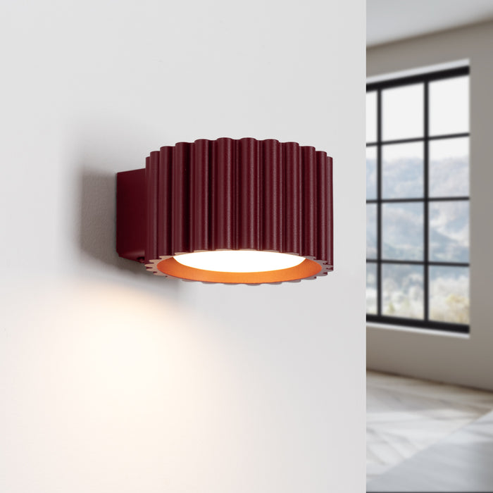 SOLLUX SL.2620 Aplique de pared AURA burdeos Gx53