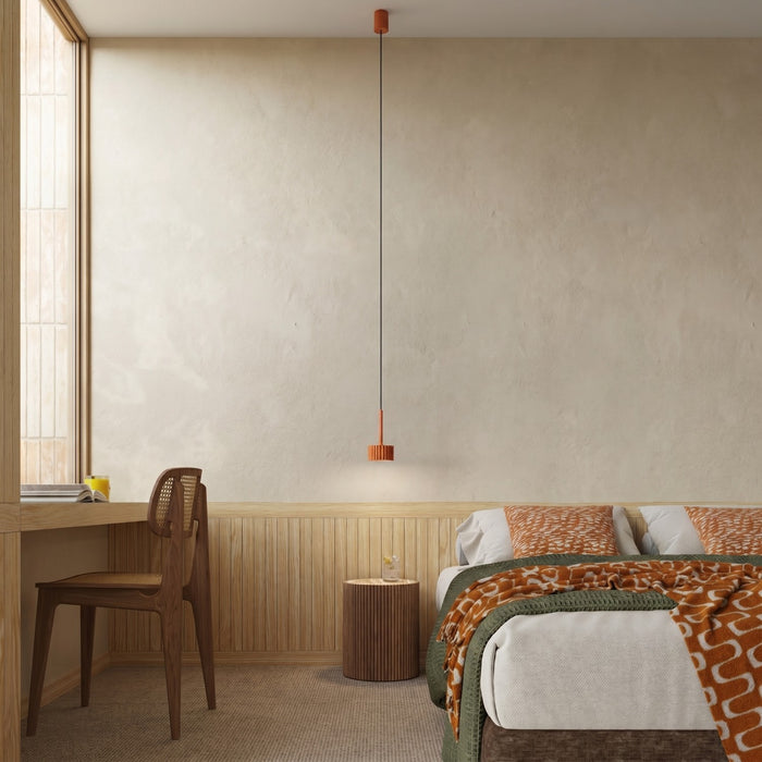 SOLLUX SL.2680 Lámpara colgante AURA 1 ocre rojo Gx53