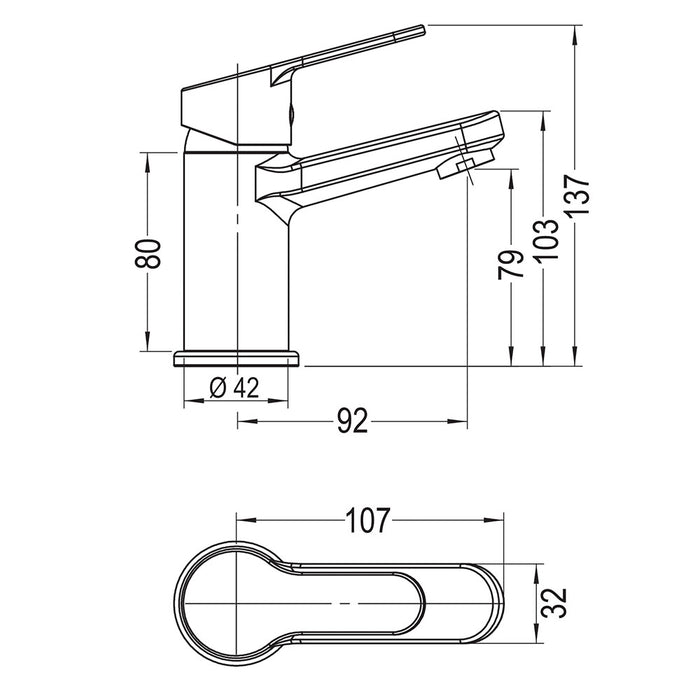 LLAVISAN L159434 ASPEN Monomando Lavabo