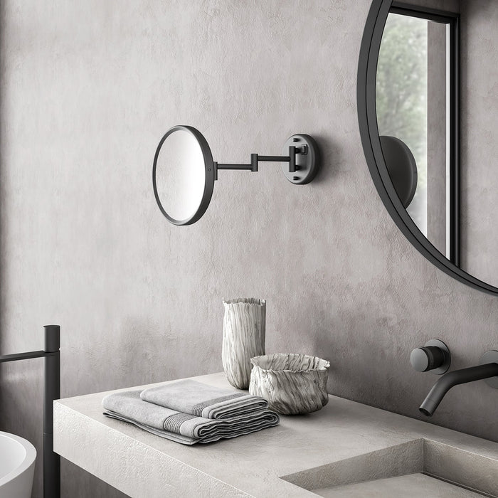 GEDY 21001400000 SARAH Espejo Aumento LED Color Negro