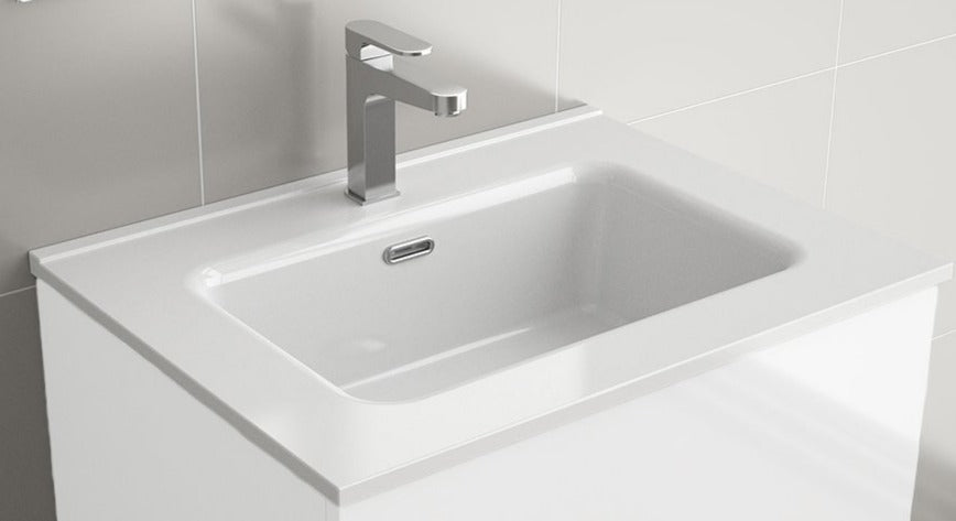 SALGAR CONSTANZA Lavabo Encimera Porcelana Blanco