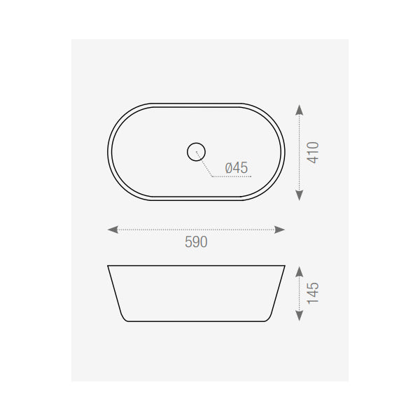 DUNE 187796 KARAKTER Sink Countertop Mount