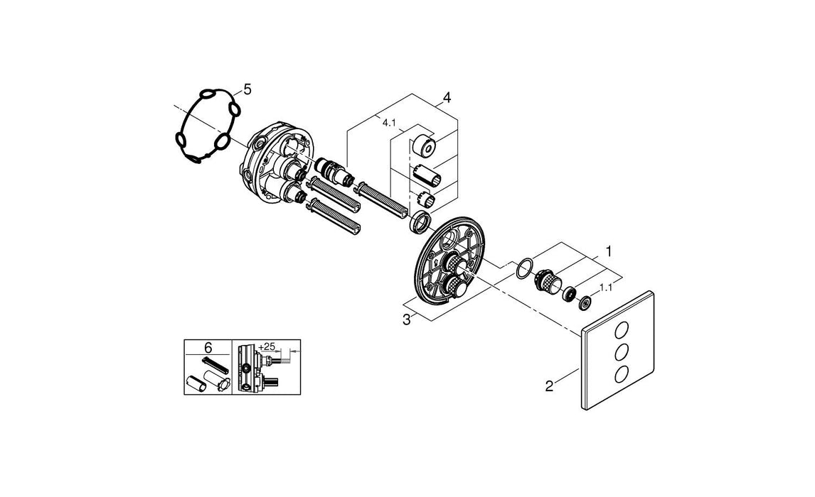 GROHE 36 386 001 EUROSMART Cosmopolitan E Powerbox cromo