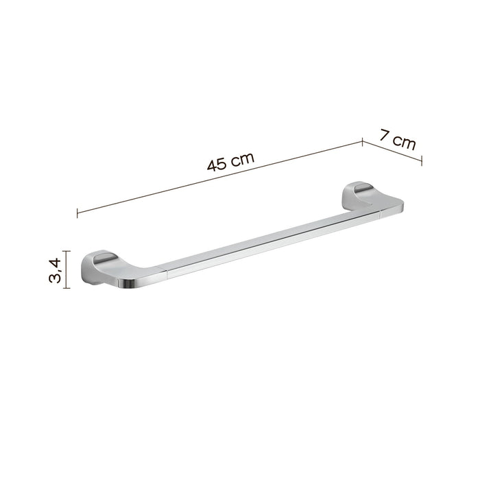 GEDY ST214513100 STELVIO Toallero 45 cm Cromo