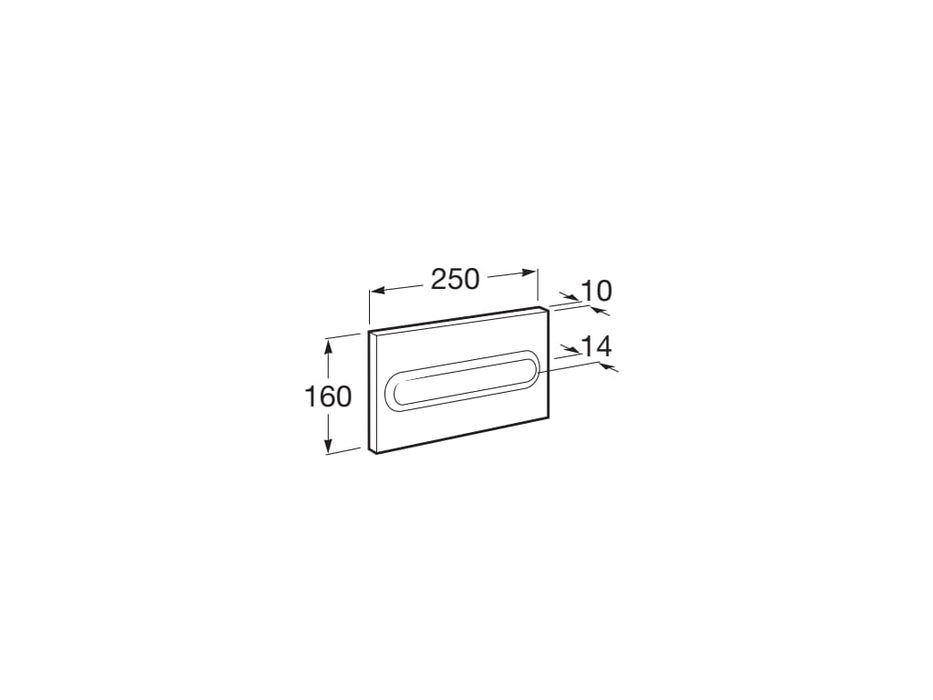 ROCA A890095100 PL1 Single Button Single Flush Before 2021