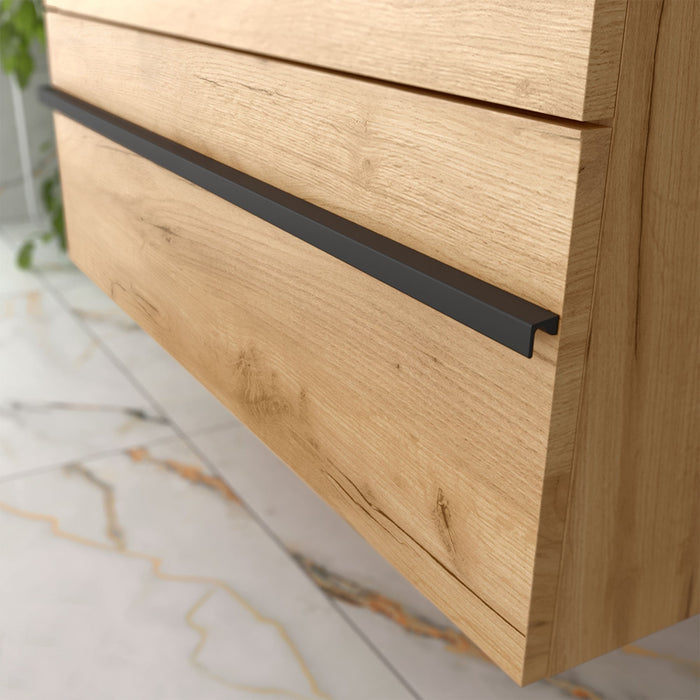 SALGAR BORN Mueble de Baño con Lavabo y Encimera Color Roble