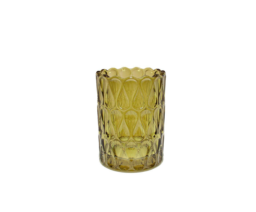 ANDREA HOUSE BA26043 Portacepillos Vidrio Pear Verde