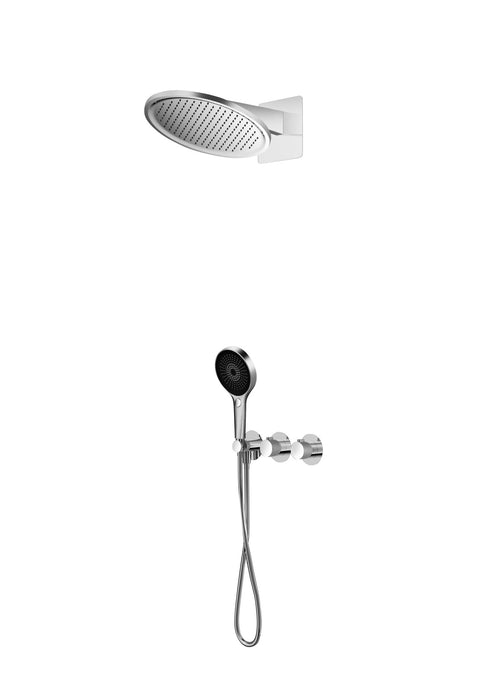 IMEX GTB066 BOLONIA Termostatico Conjunto Empotrado Cromo