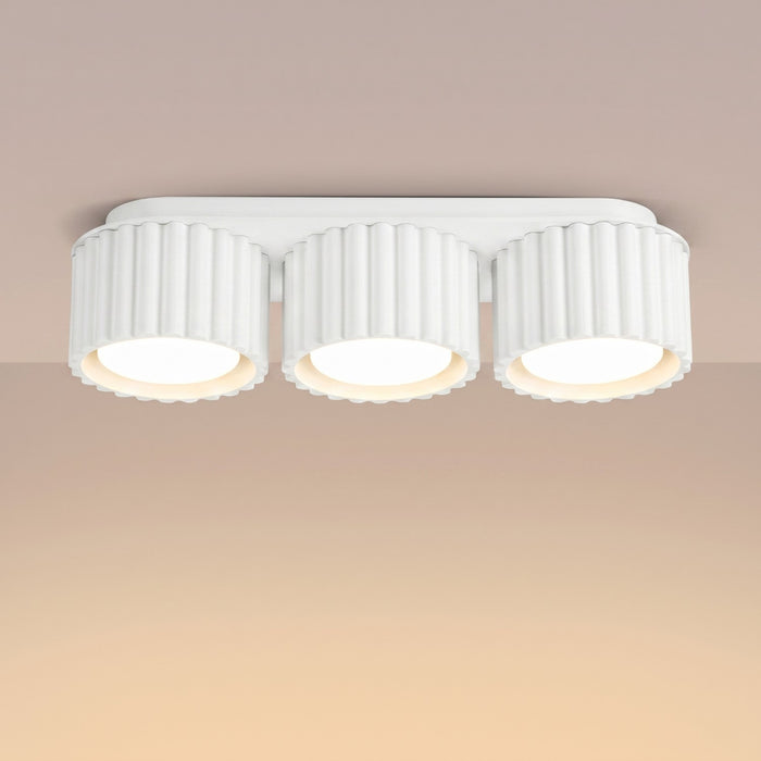 SOLLUX SL.2628 Plafón AURA 3 blanco Gx53