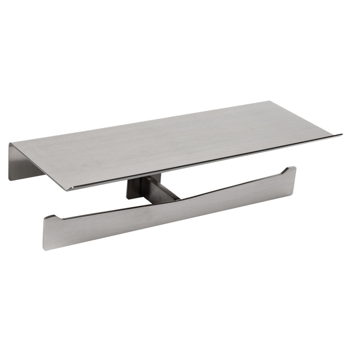 MEDICLINICS AI2004CS AURA Portarrollos Doble Estante Acero Inox Satinado