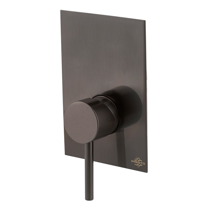 PRESTO 8637336 Theo mecanismo ducha empotrable 1 vía Cromo negro cepillado