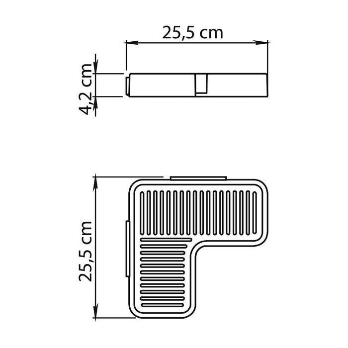GEDY A9831300000 IL GIGLIO Chrome Storage Rack