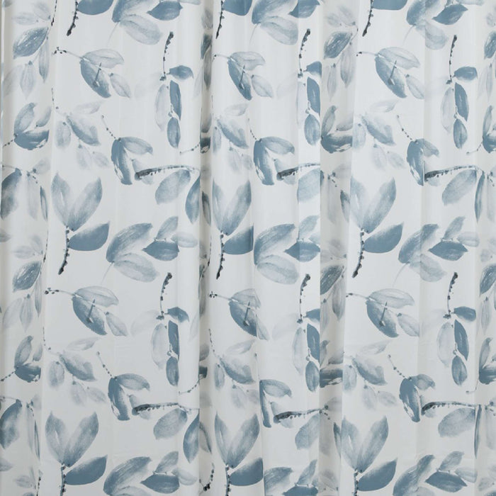 GEDY TVI13691200 SHEETS Shower Curtain White and Blue