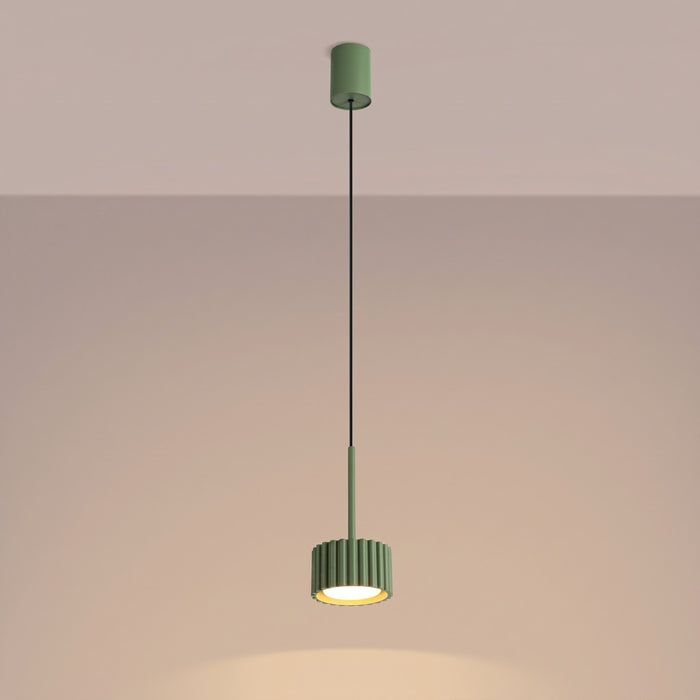 SOLLUX SL.2679 Lámpara colgante AURA 1 verde oliva Gx53